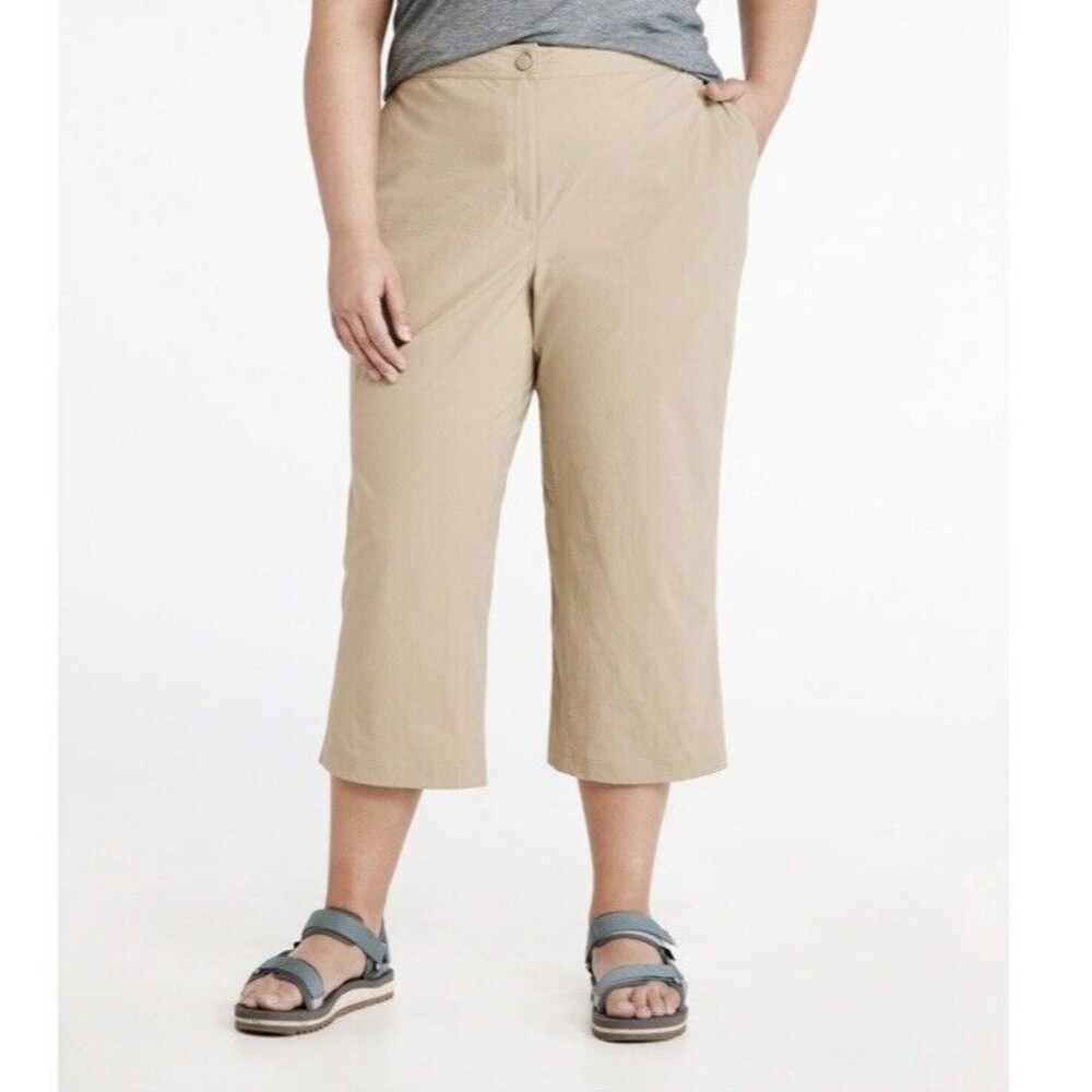 L.L. Bean Women's Comfort Trail Pants Size 18 Mid-Rise Straight-Leg Outdoor